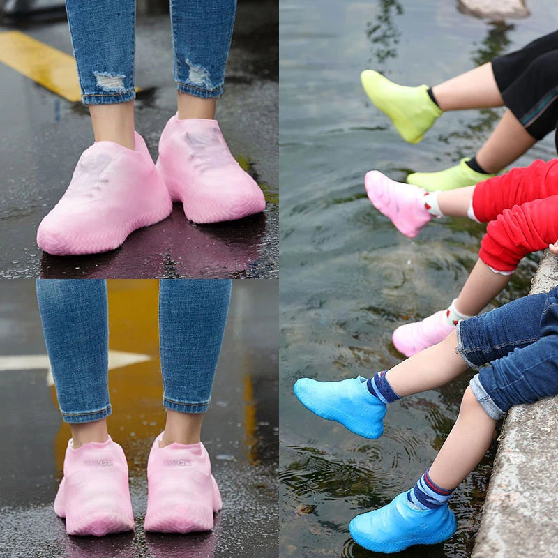 Capas de Sapatos de Chuva Impermeáveis Reutilizáveis - Proteja Seus Pés em Qualquer Clima! ☔👢